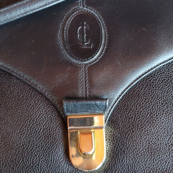 Vintage Black Leather Crossbody Purse - Picture 2 of 15